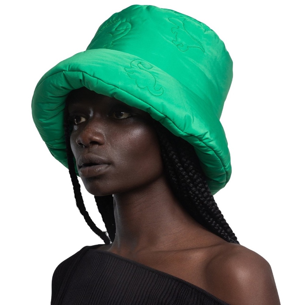 *NWT* Urban Sophistication PUFFY DOUGH Bucket Hat (Green Dino)